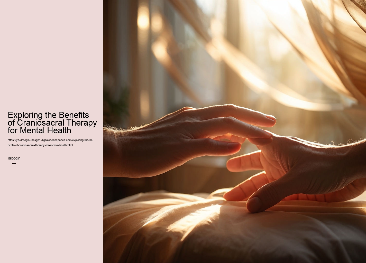 Exploring the Benefits of Craniosacral Therapy for Mental Health